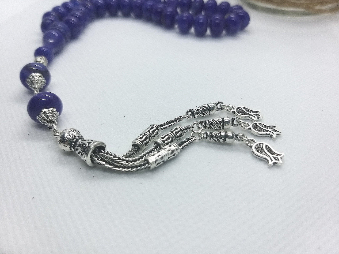 Wrist Length Amber Resins 33 Prayer Beads, Kehribar LRV-609A - Luxury R Visible