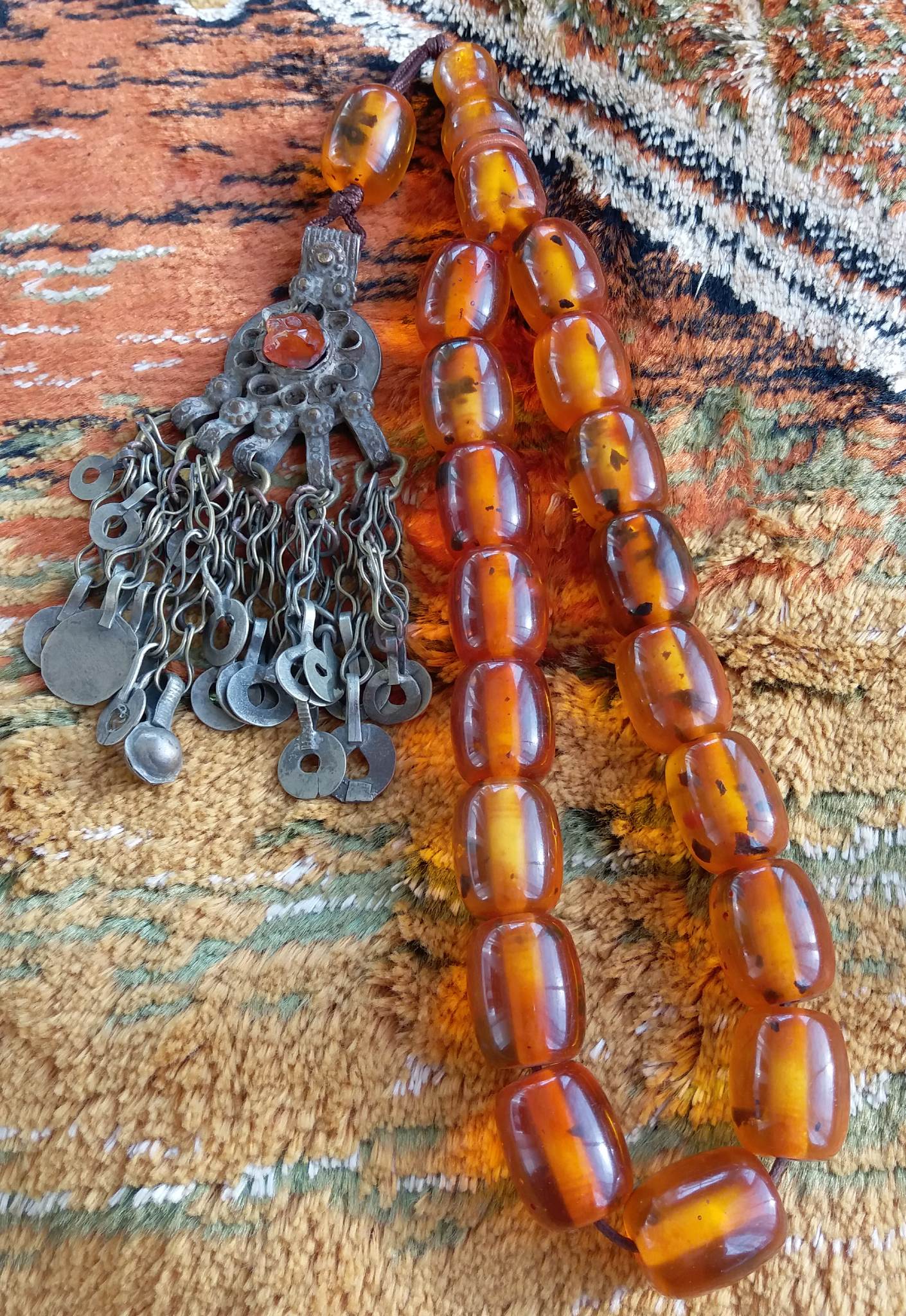 Vintage 20yrs Ottoman Collectible Faturan Prayer Bead, Tasbih