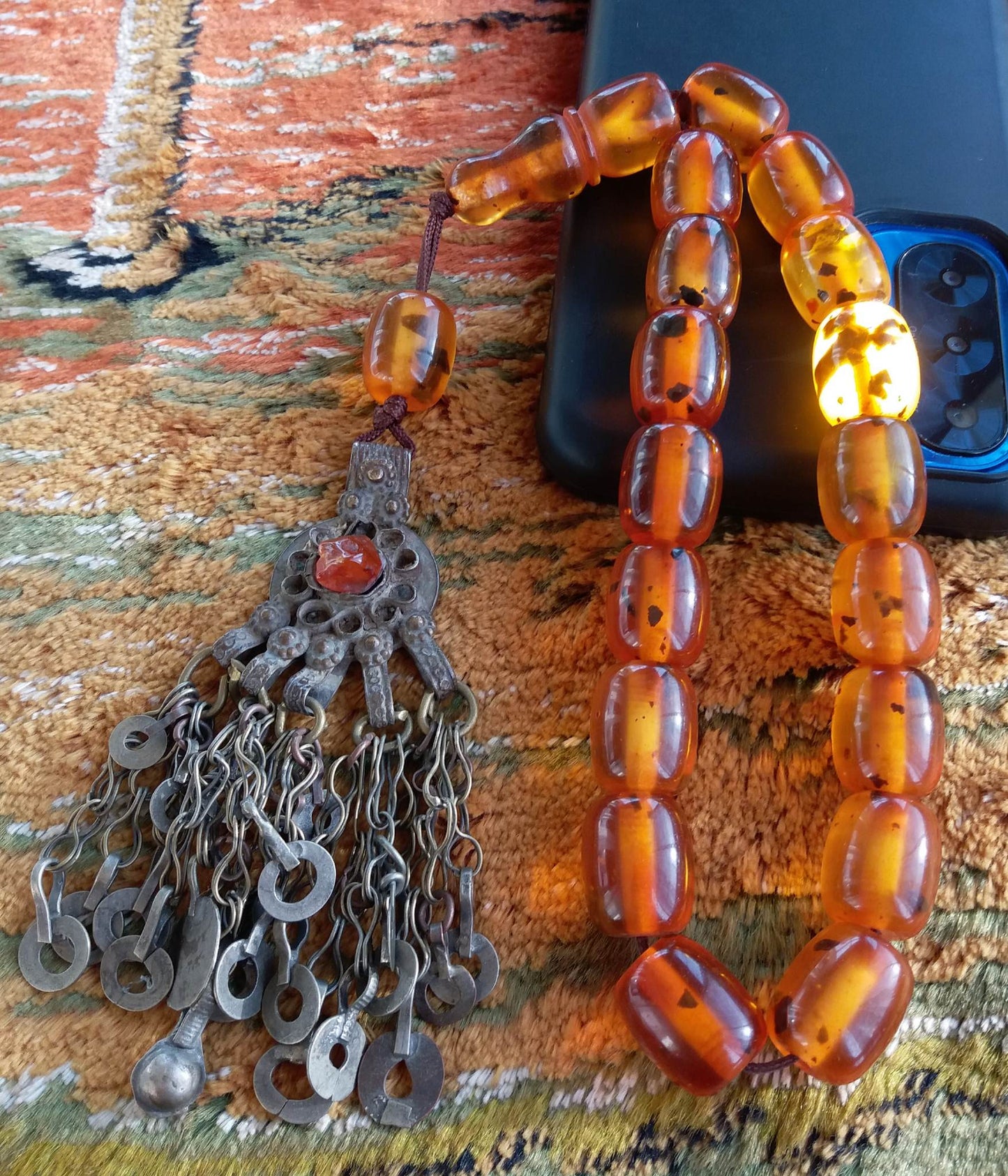 Vintage 20yrs Ottoman Collectible Faturan Prayer Bead, Tasbih