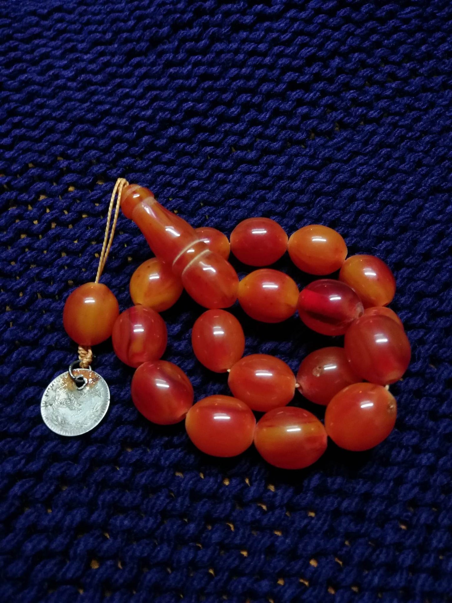 Vintage Ottoman Collectible Faturan Prayer Bead, Tasbih