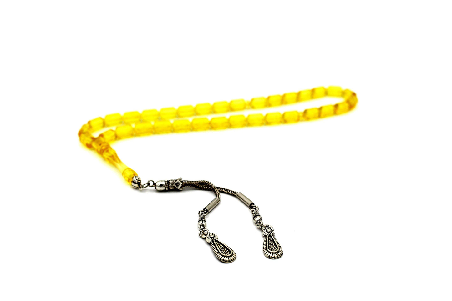 Cuentas de oración y meditación hechas de resina de ámbar