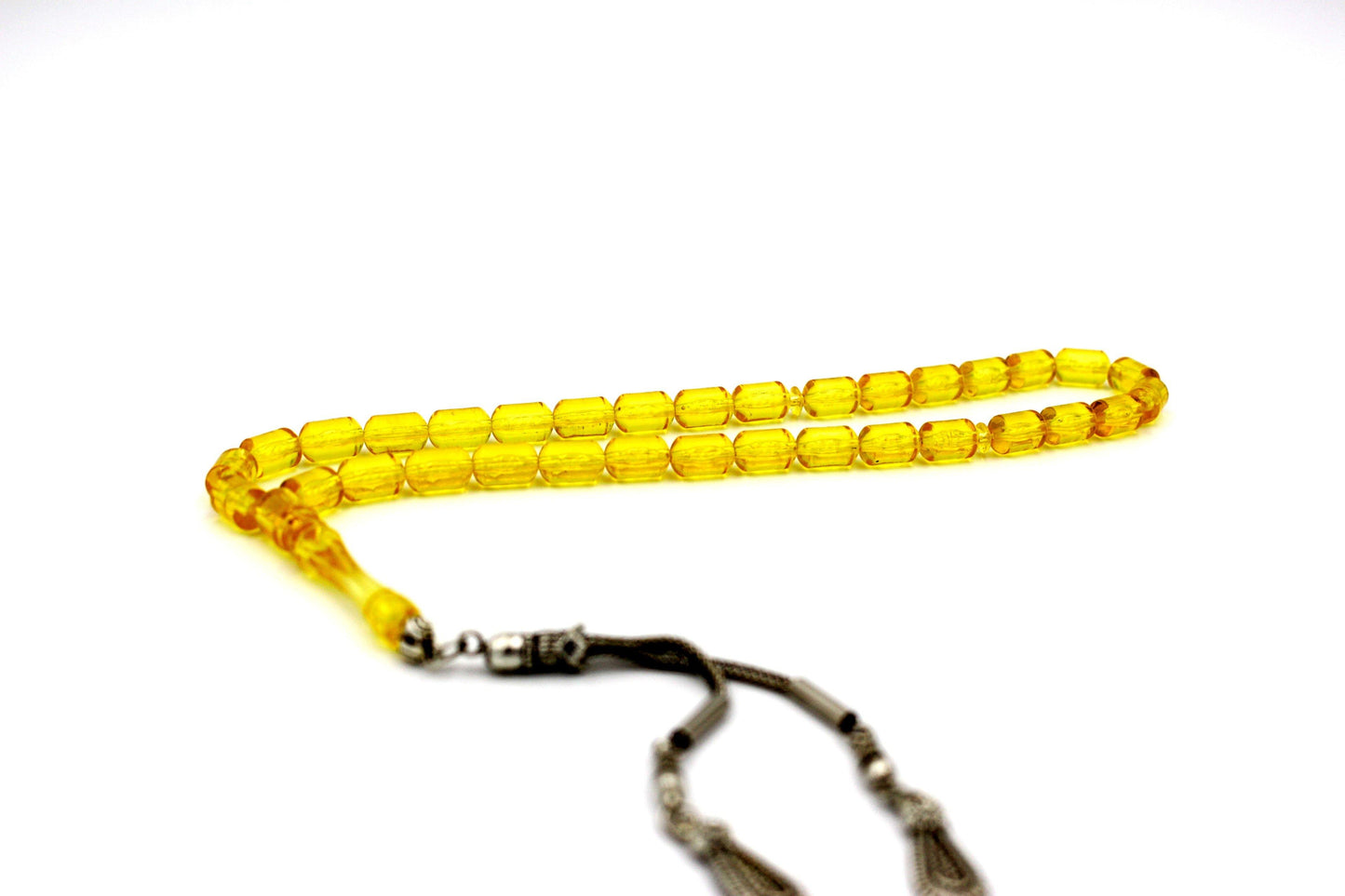 Cuentas de oración y meditación hechas de resina de ámbar