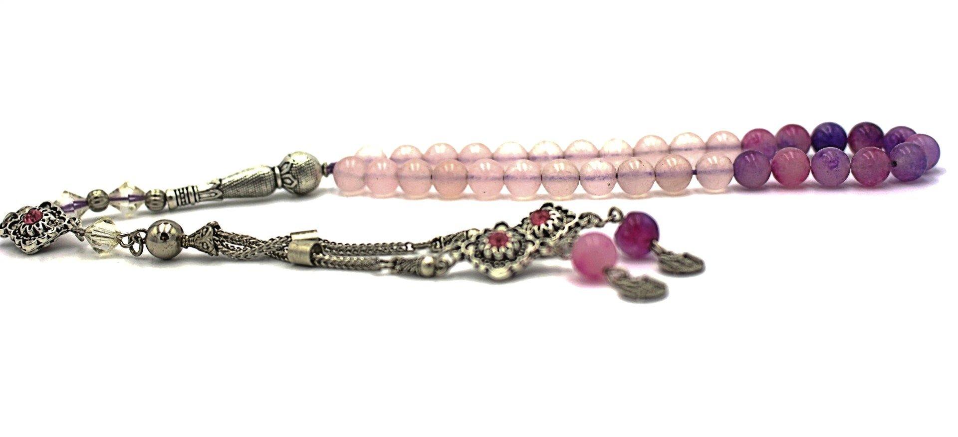 prayer beads gemstones Amethyst luxury tesbih