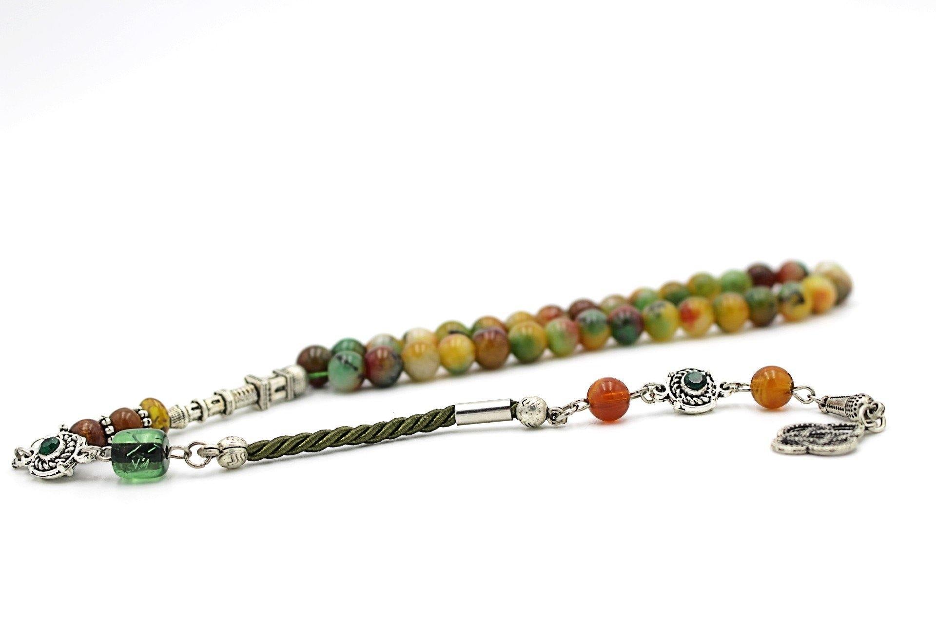 prayer beads gemstones bloodstone luxury tesbih