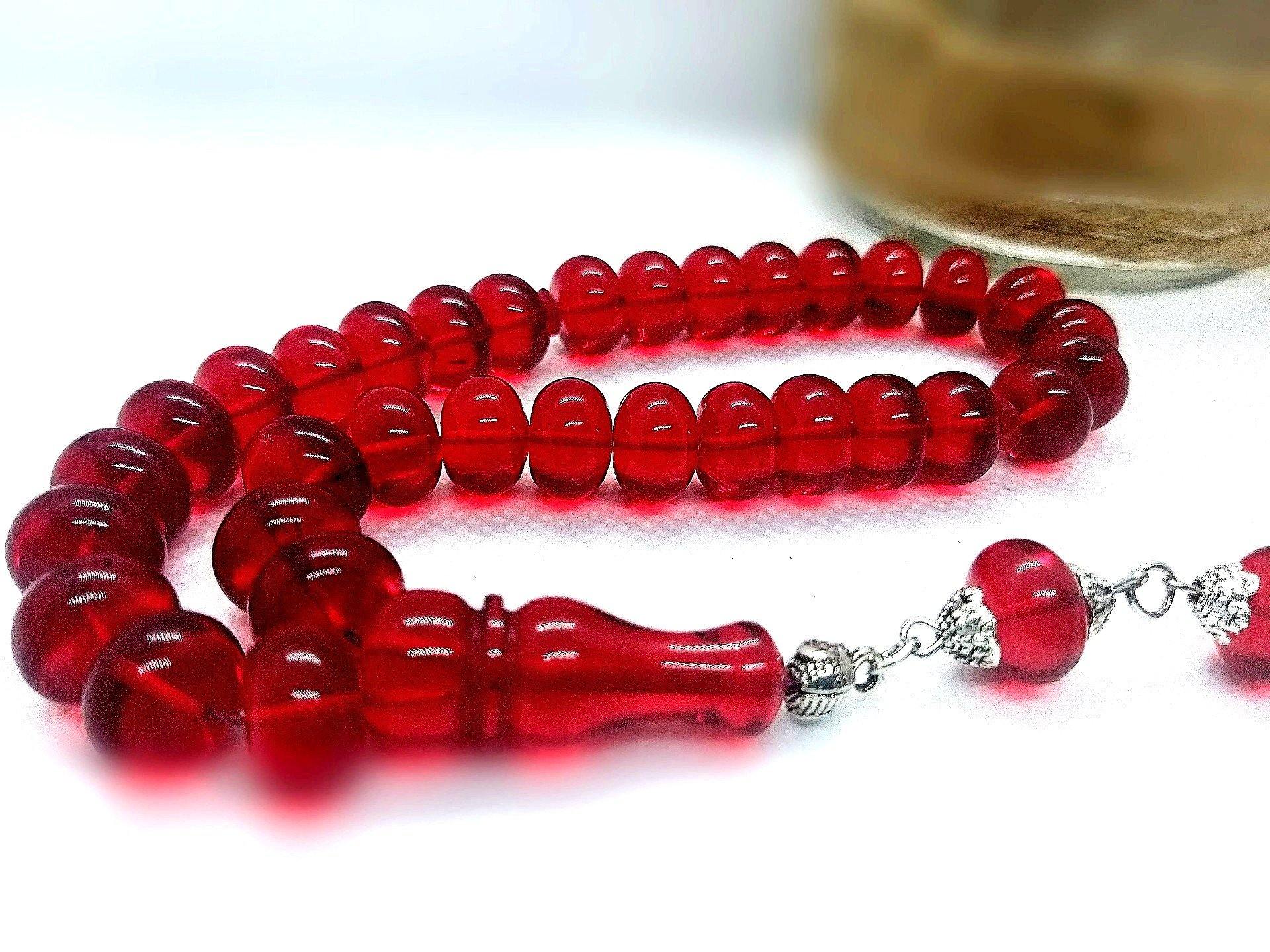 Outlet Mala prayer rosary, Tesbish amber, Kehribar amber, Amber rosary, Modified amber beads, 10mm beads