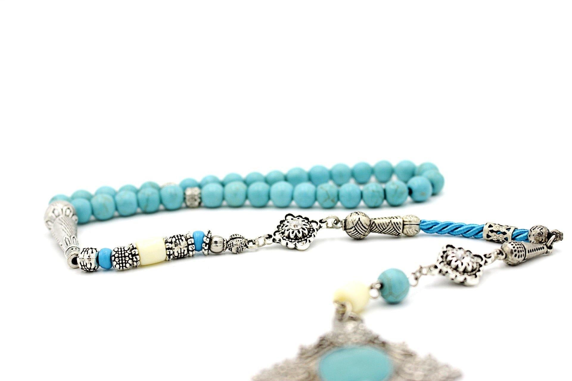 gemstone jewellery silver beads tesbih