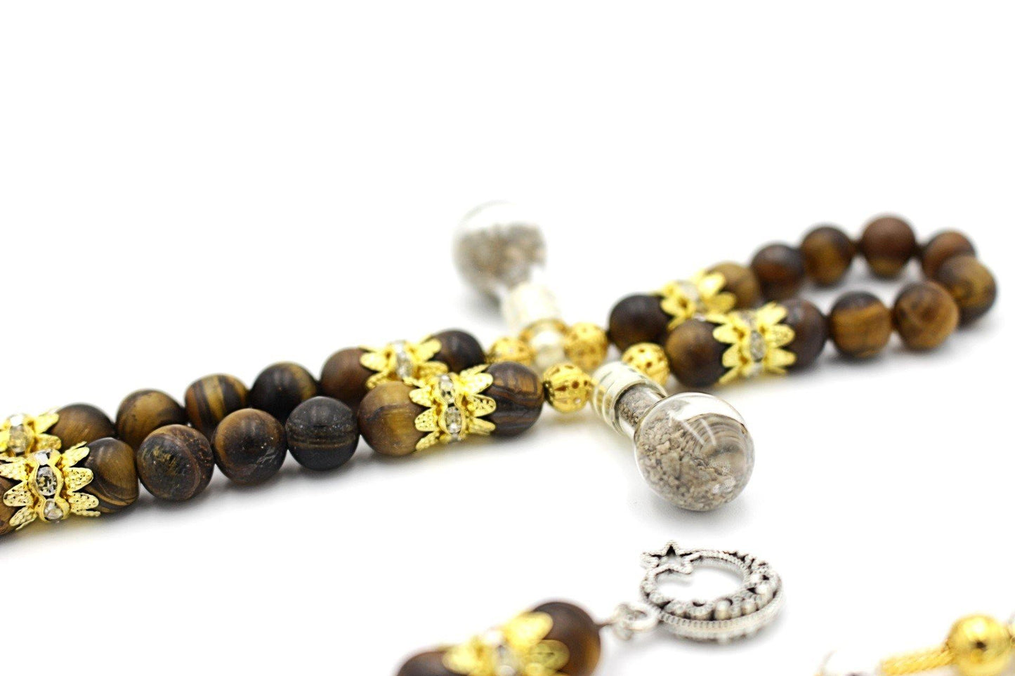 gemstone jewellery silver beads tesbih