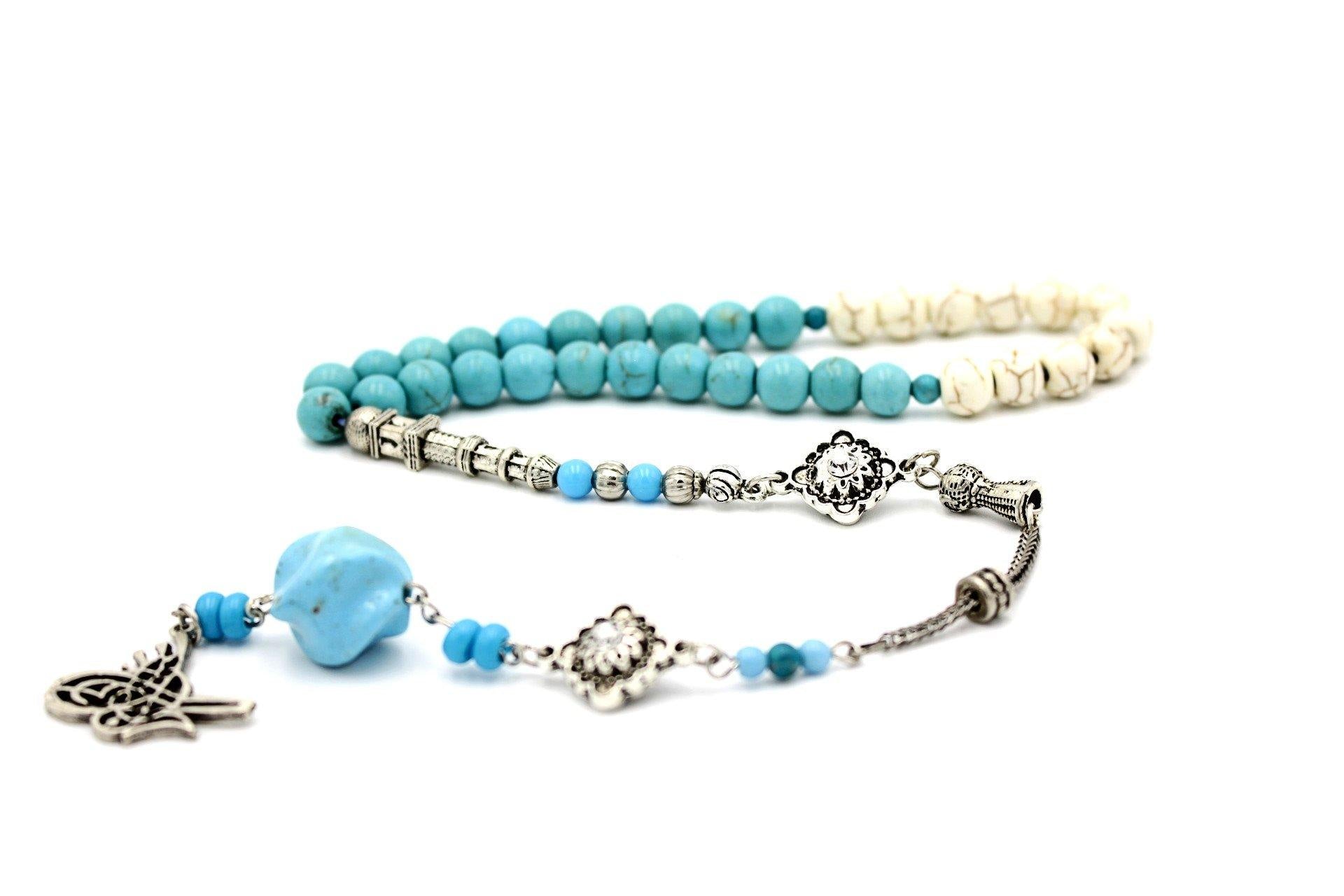 gemstone jewellery silver beads tesbih