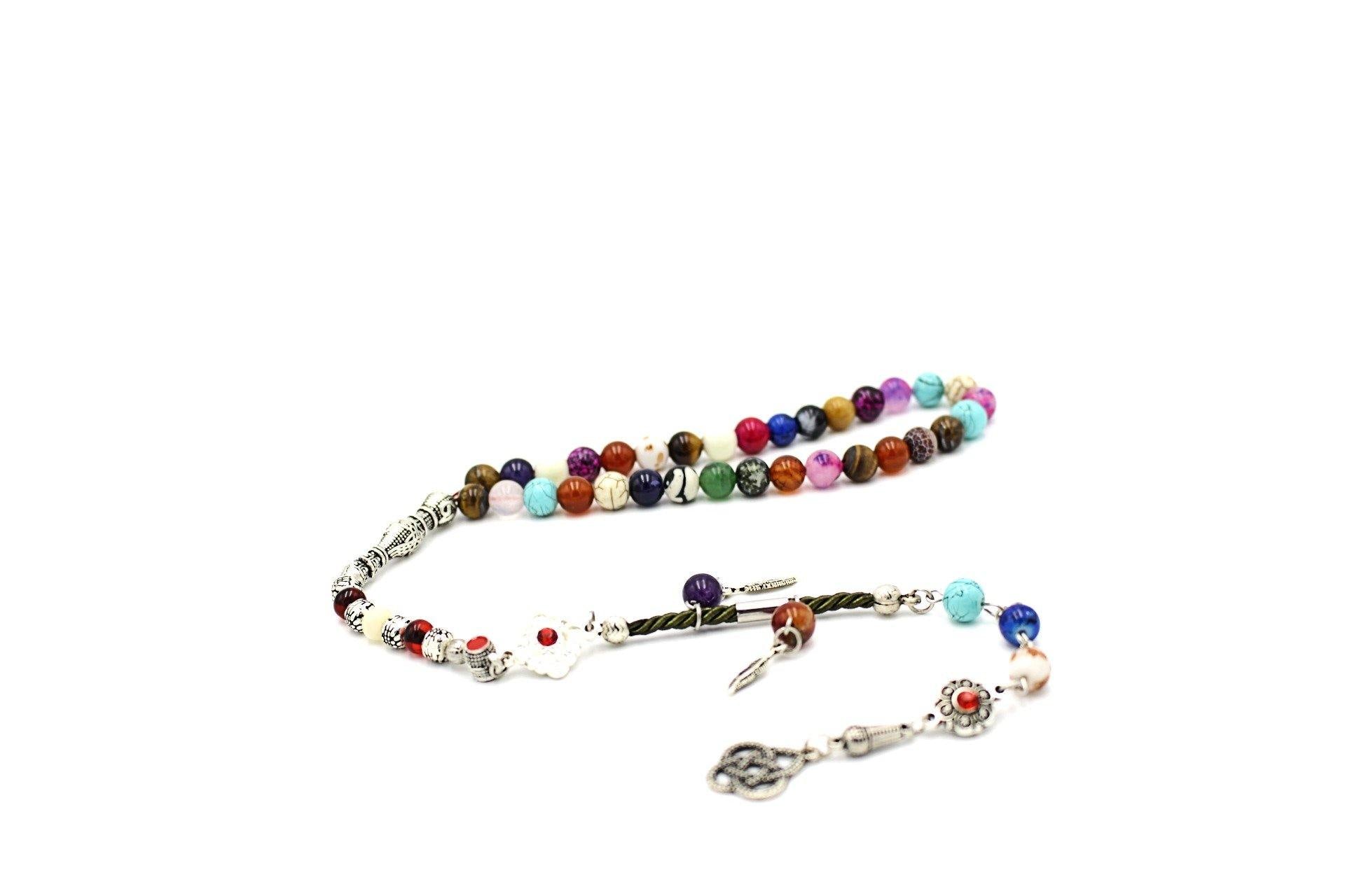 near me silver prayer beads gemstones bespoke luxury tesbih