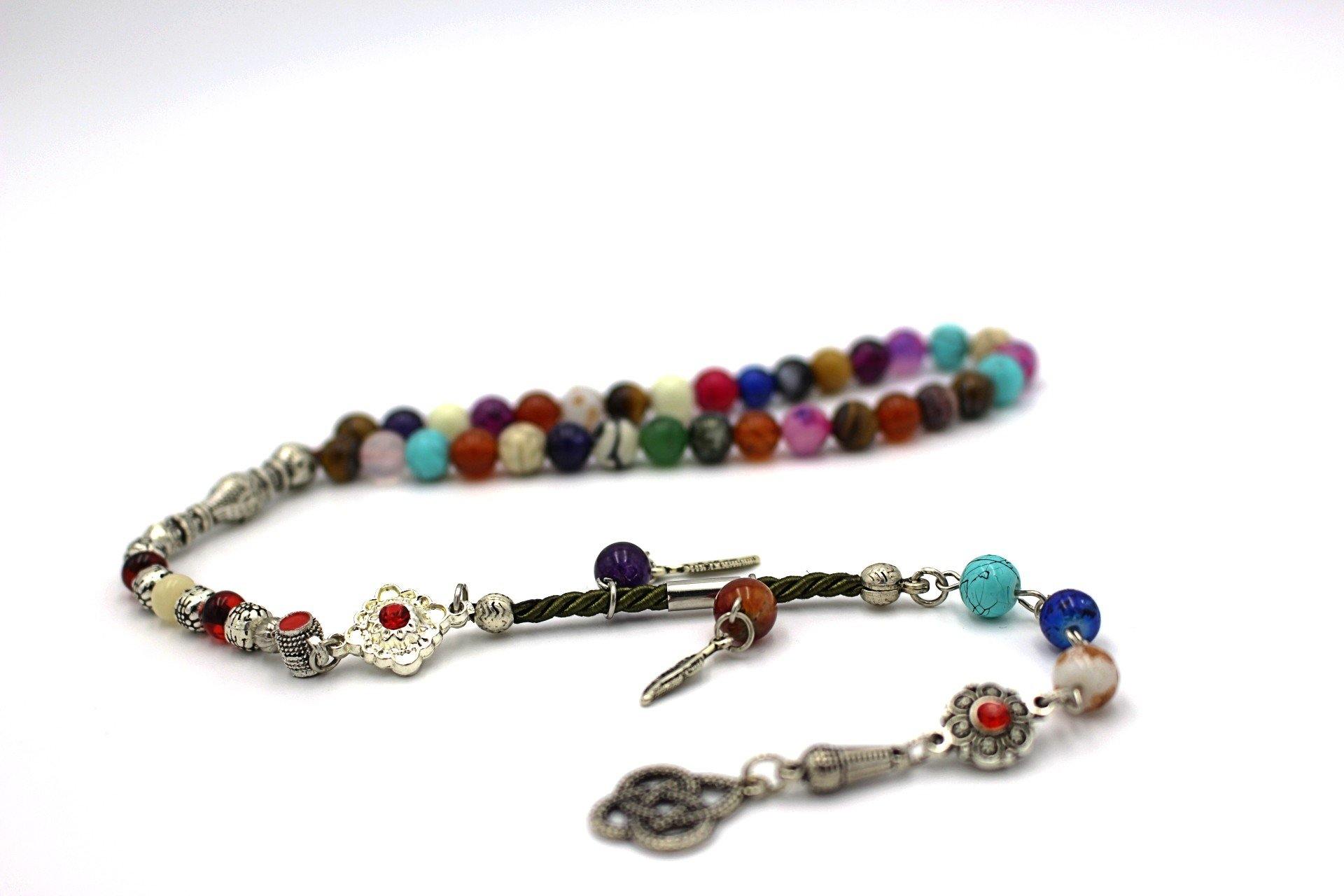 near me silver prayer beads gemstones bespoke luxury tesbih