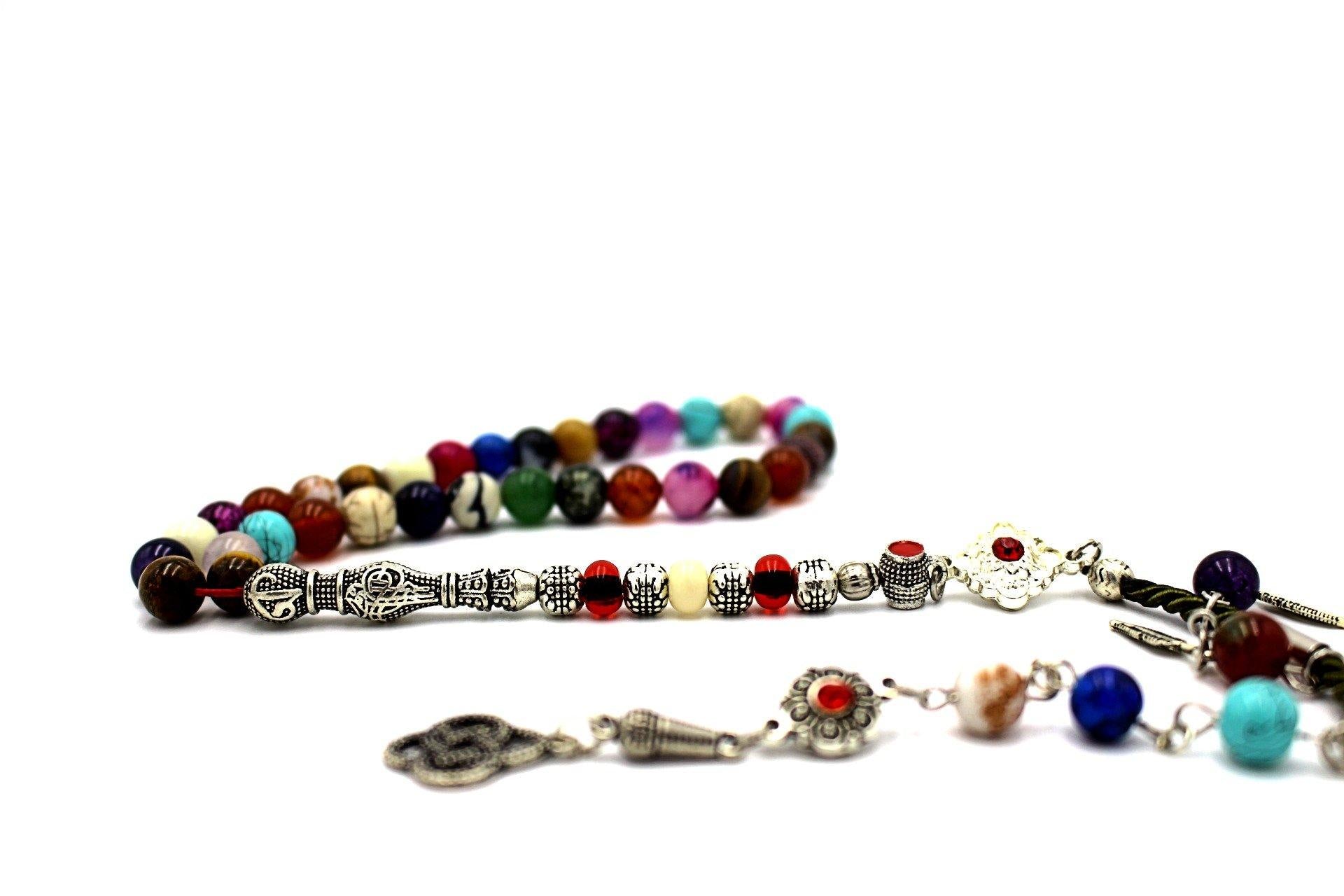 near me silver prayer beads gemstones bespoke luxury tesbih