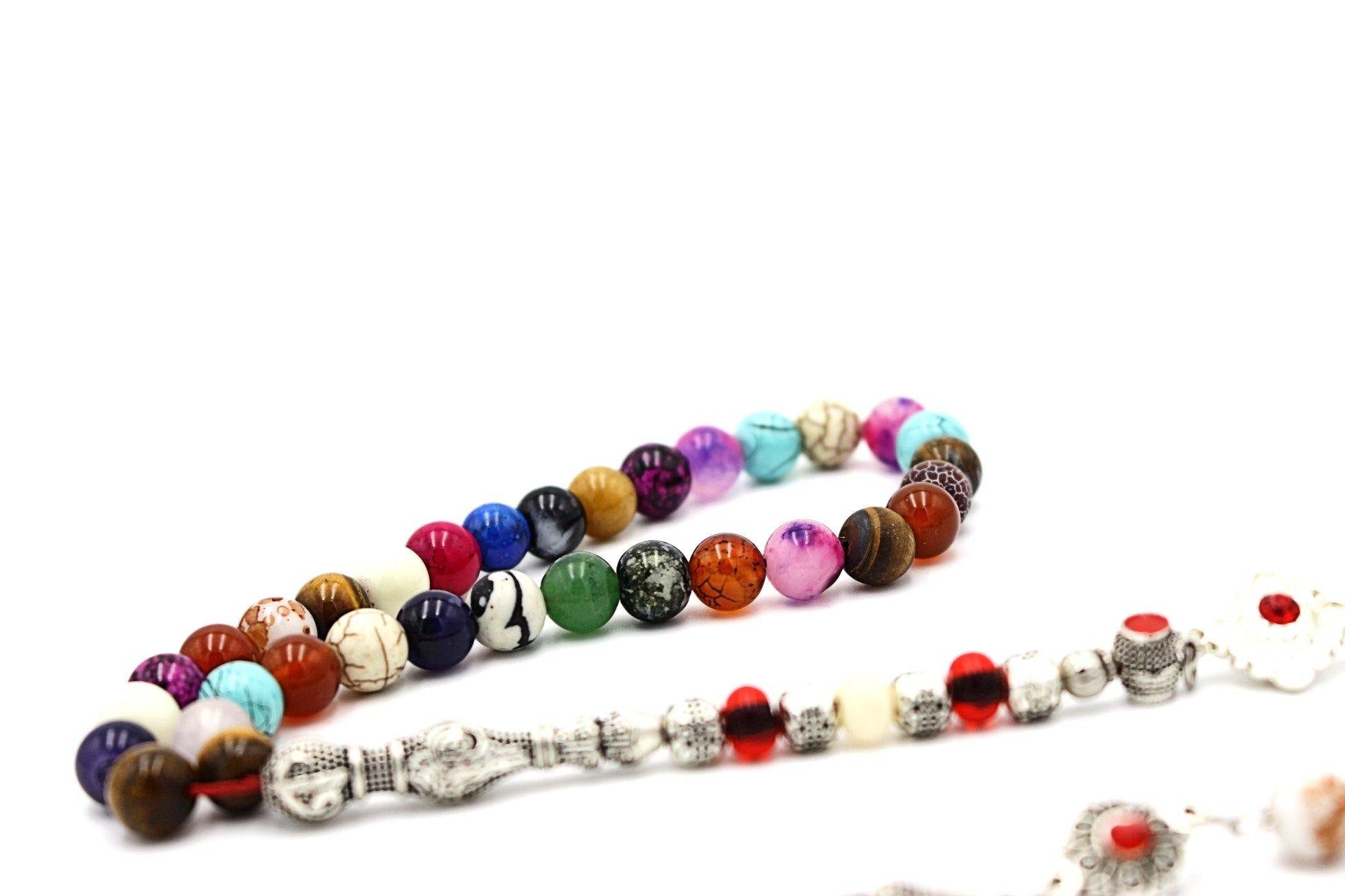 near me silver prayer beads gemstones bespoke luxury tesbih