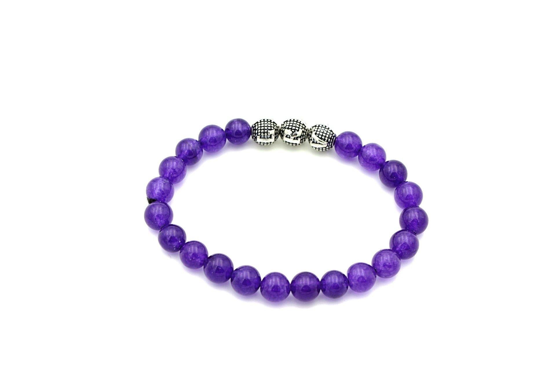 Amethyst gemstone bracelets