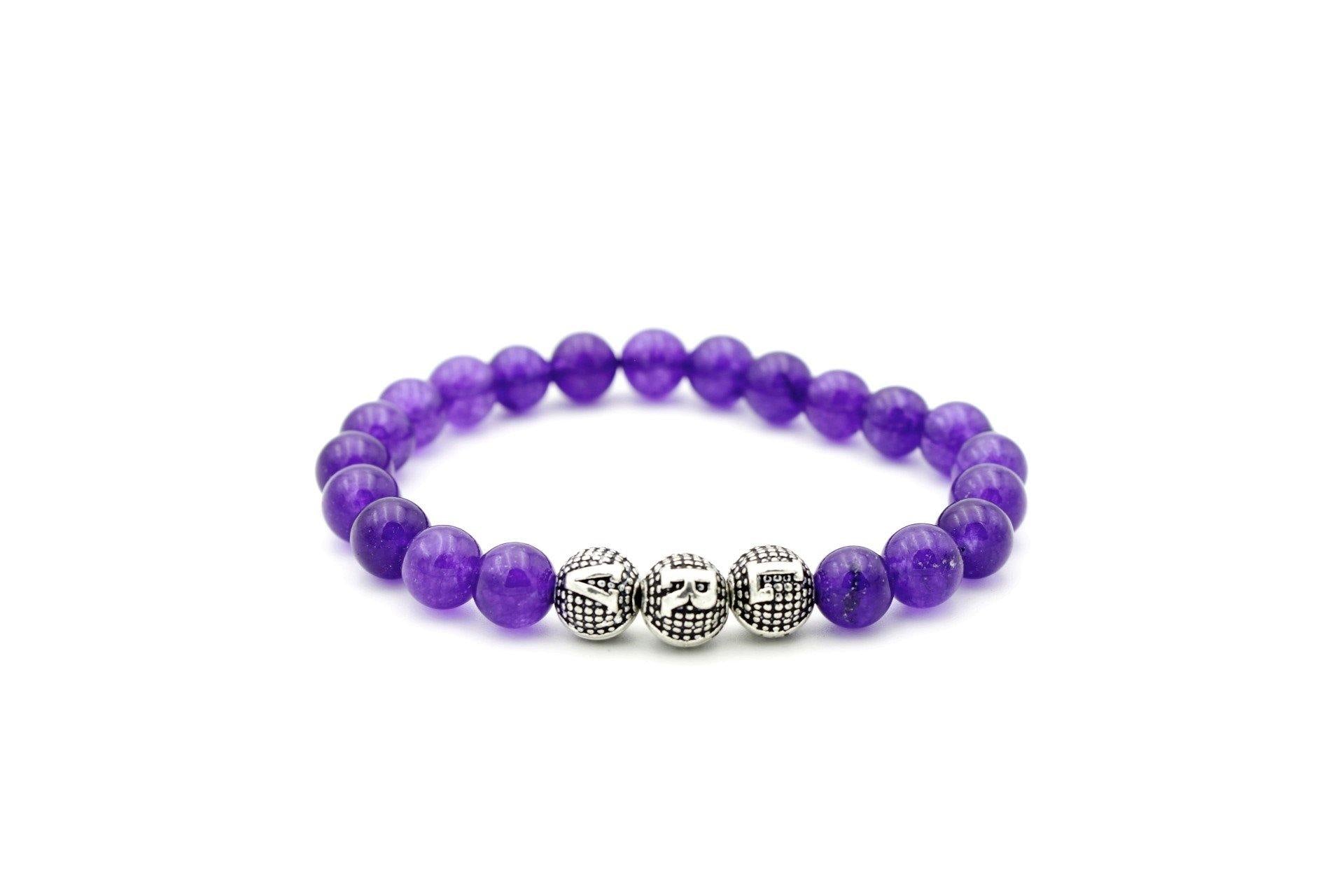 Amethyst gemstone bracelets