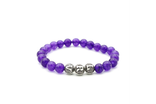 Amethyst gemstone bracelets