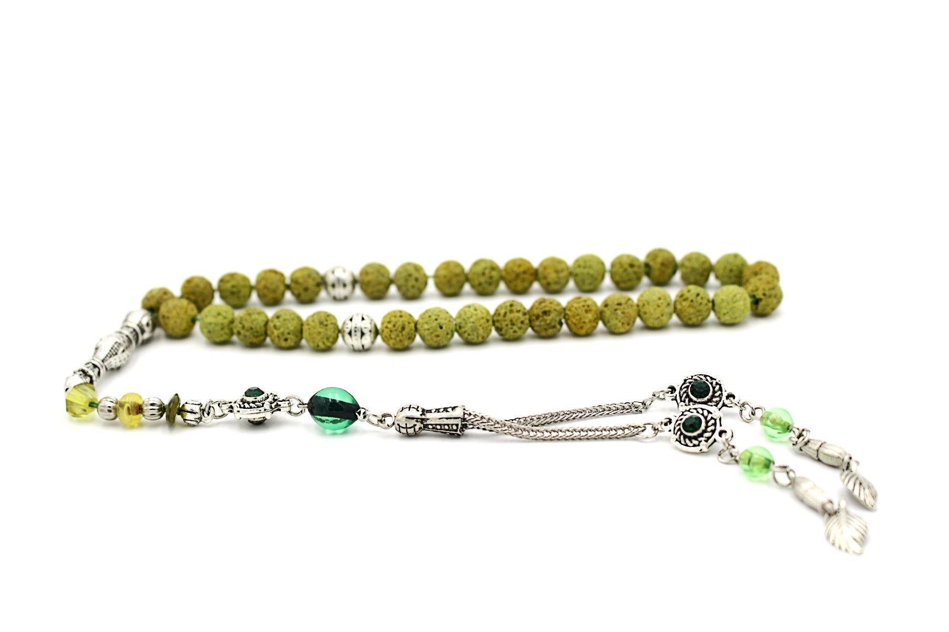 gemstone jewellery silver beads tesbih