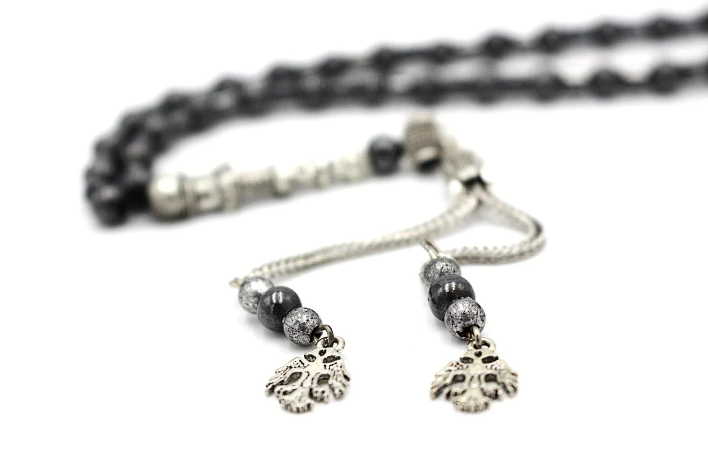 hematite silver jewellery prayer