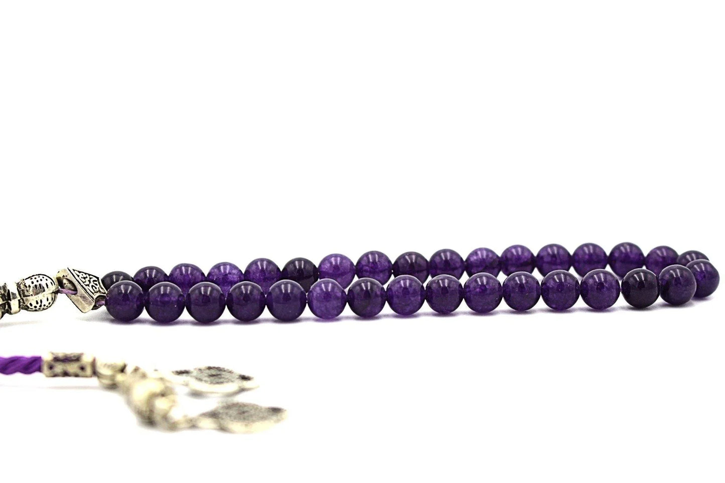 prayer beads gemstones Amethyst luxury tesbih