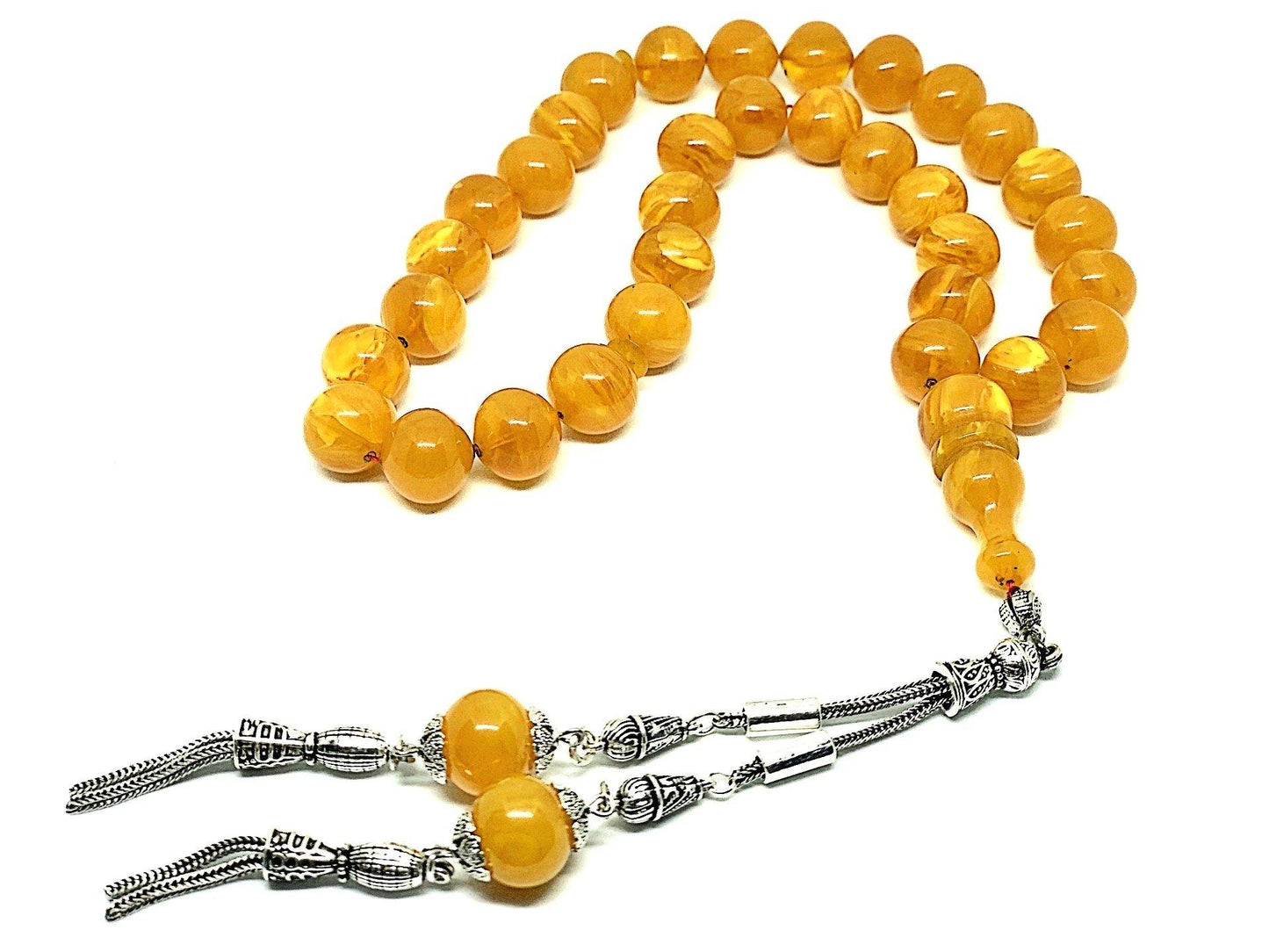 Amber Tone Prayer Beads by LRV