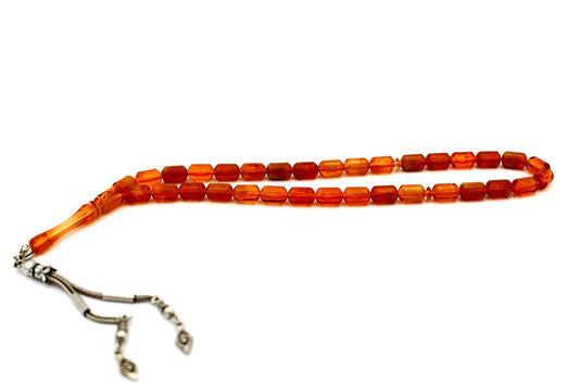 Cuentas de oración y meditación hechas de resina de ámbar