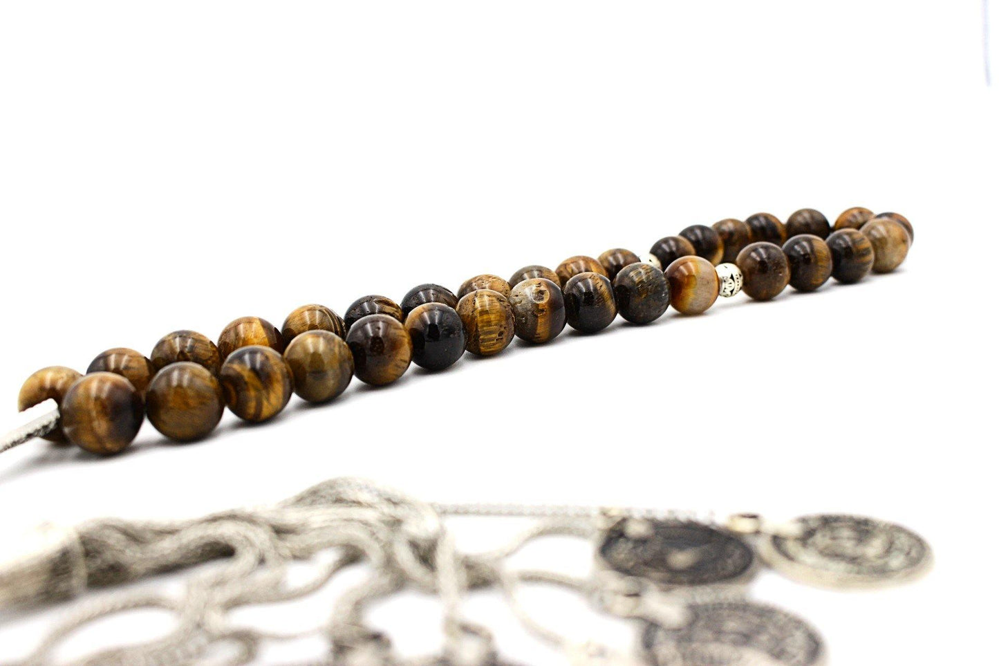 prayer beads tiger eye