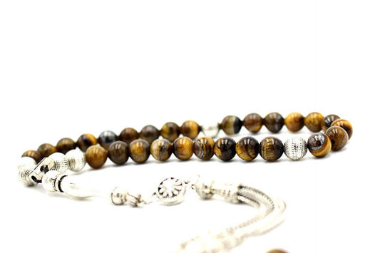 Unique Healing Tiger Eye Gemstone, Meditation & Prayer Beads UK475K