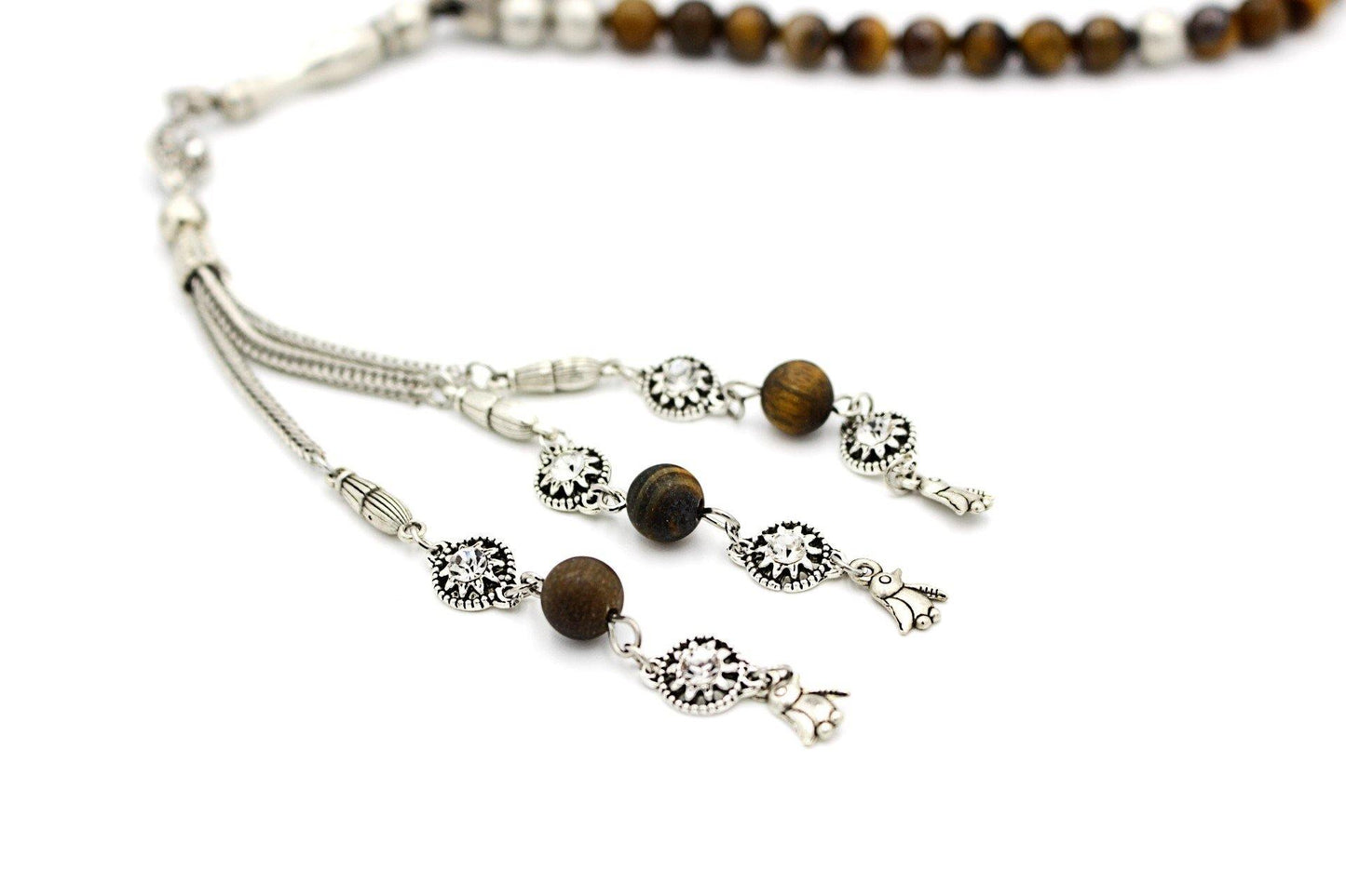 Unique Healing Tiger Eye Gemstone, Meditation & Prayer Beads UK475K