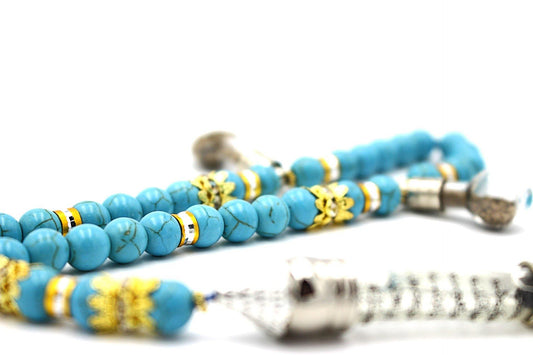 turquoise gemstone jewellery tasbeeh luxury bespoke 