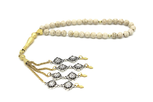gemstone jewellery silver beads tesbih