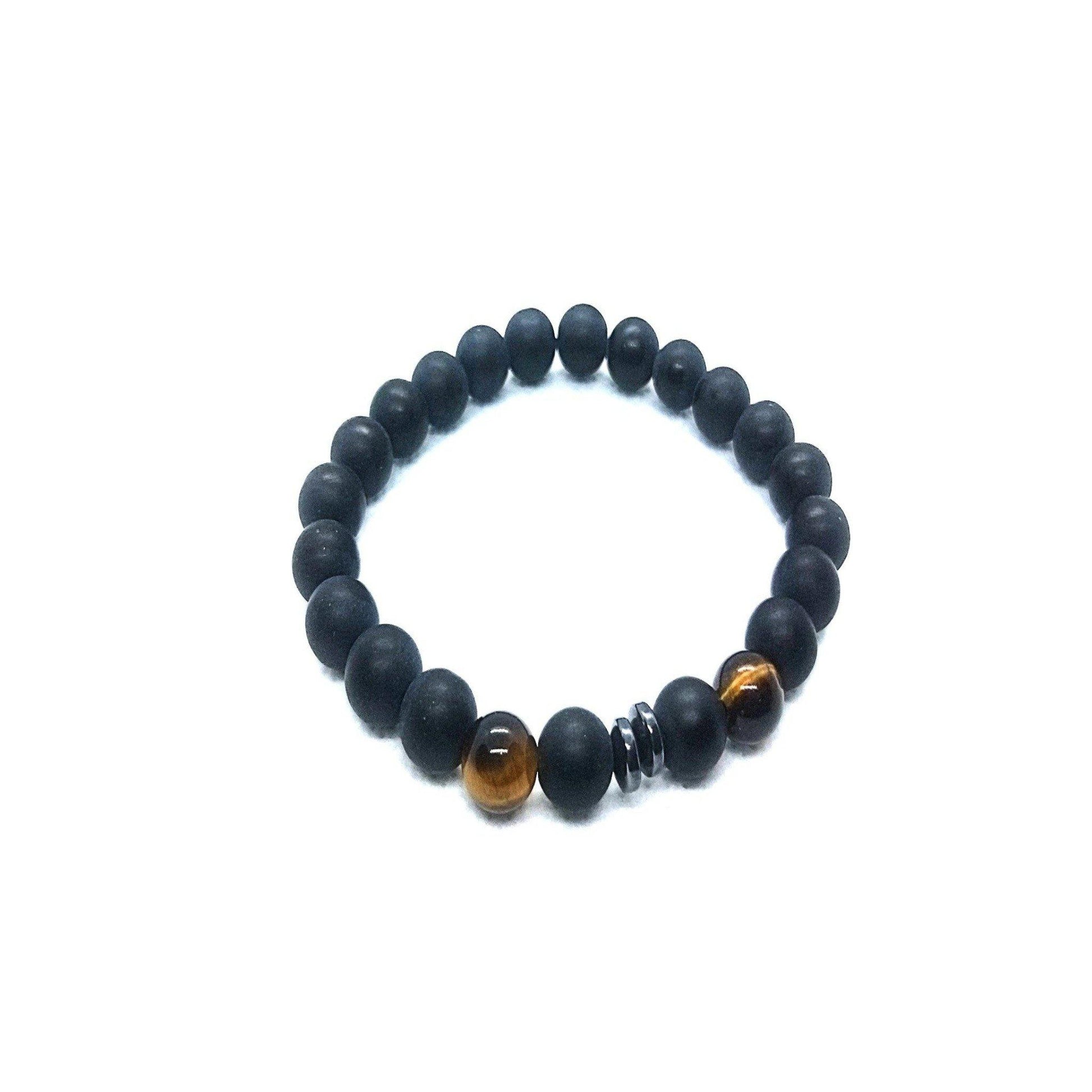 yoga gemstone bracelets onyx hematite