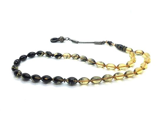 Close-up of elegant Tesbih Islamic prayer beads for sale in the UK