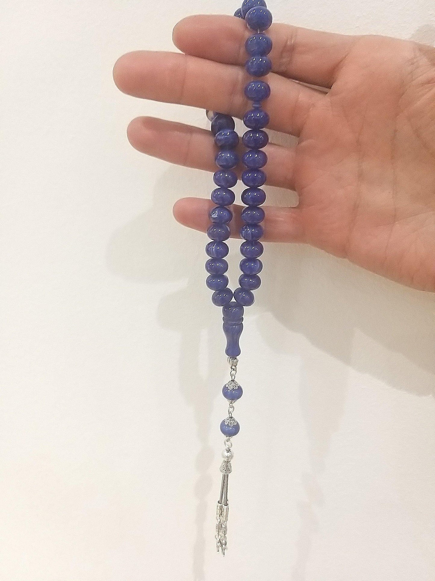 Wrist Length Amber Resins 33 Prayer Beads, Kehribar LRV-609A - Luxury R Visible