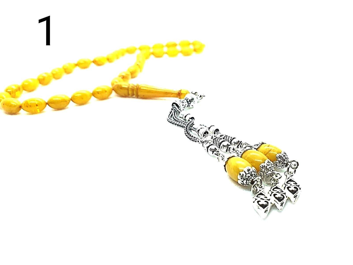 amber prayer beads