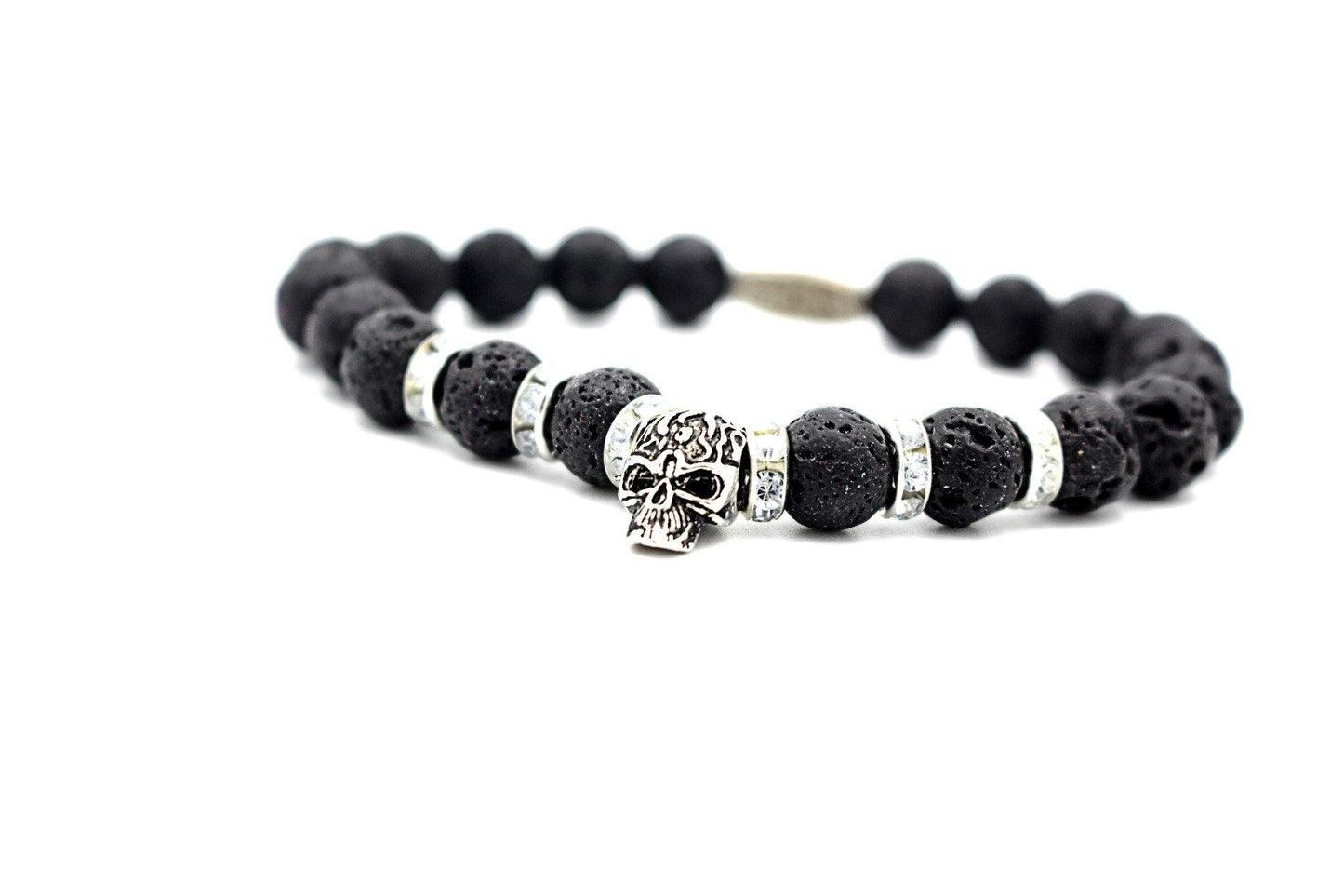 Black Lava stone gemstone bracelet FOR sale