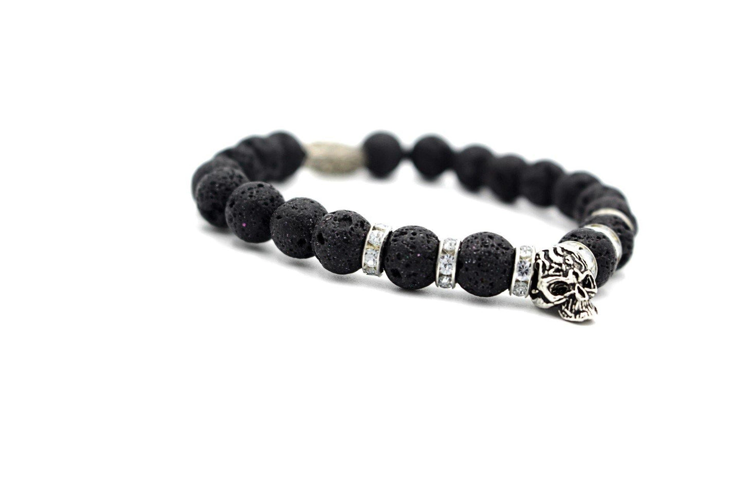 Black Lava stone gemstone bracelet FOR sale