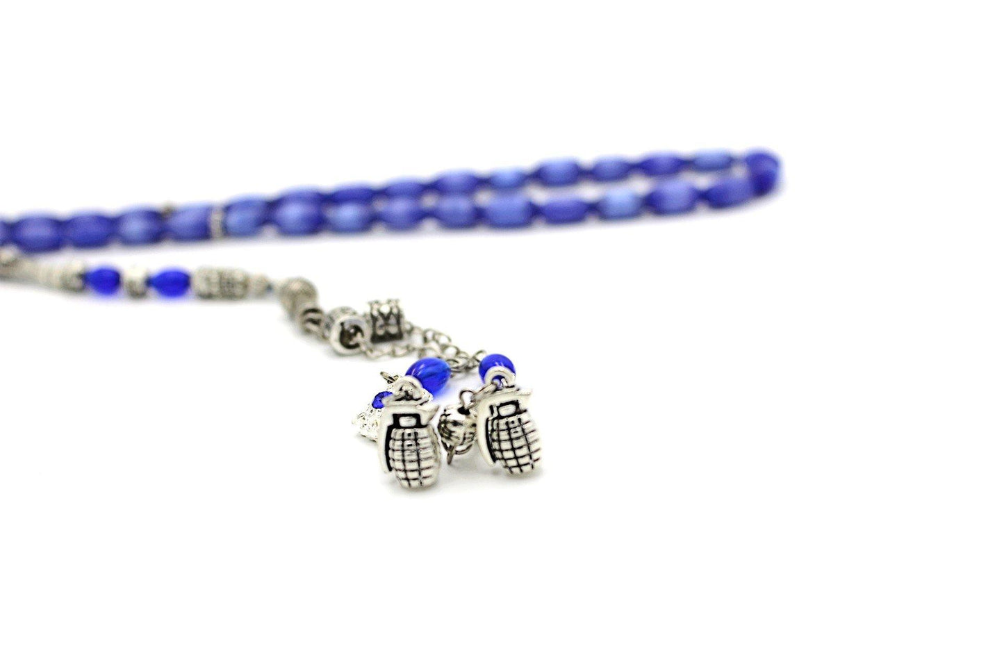 Blue Mother of Pearl Prayer & Meditation Beads