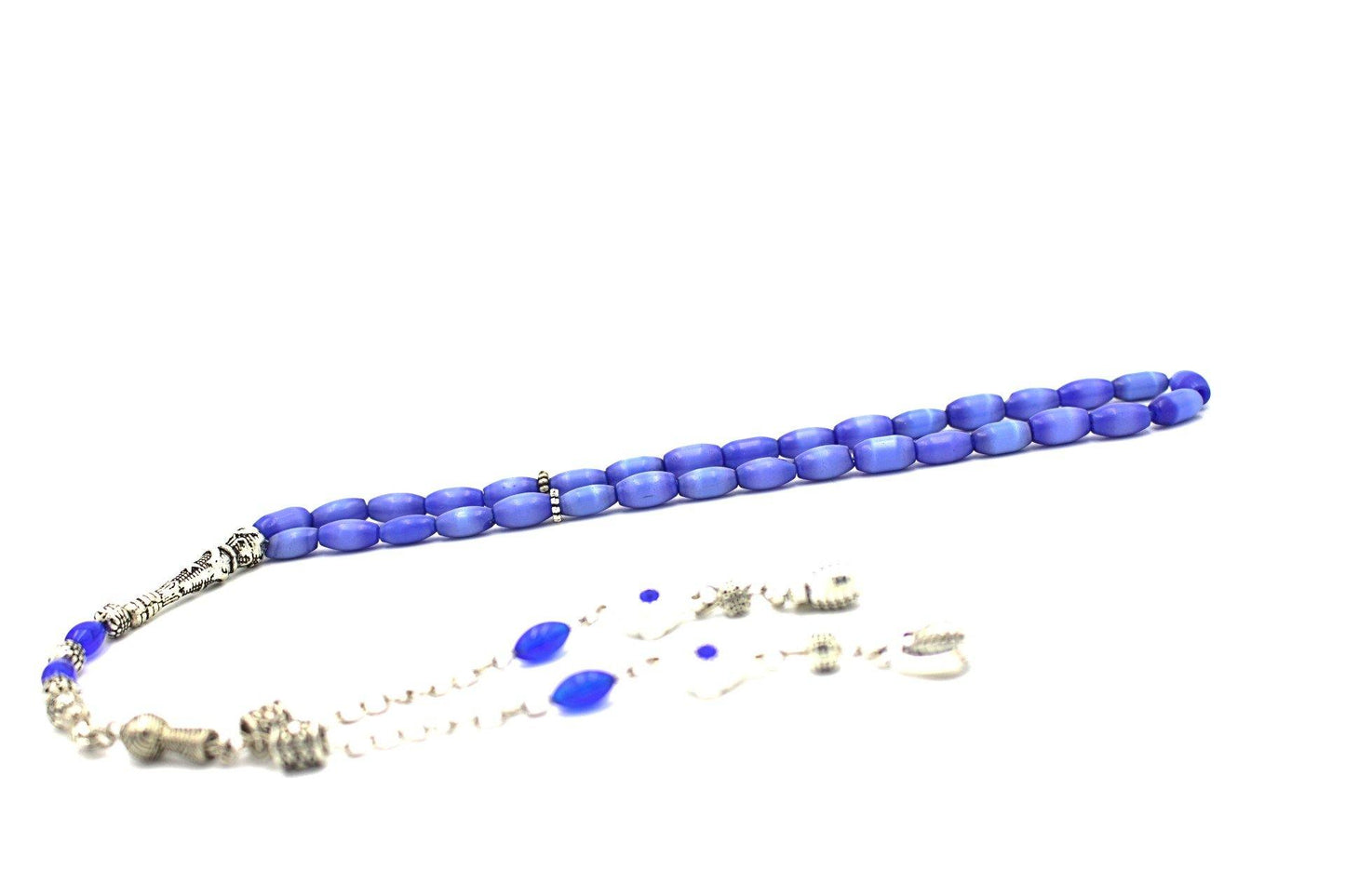 Blue Mother of Pearl Prayer & Meditation Beads