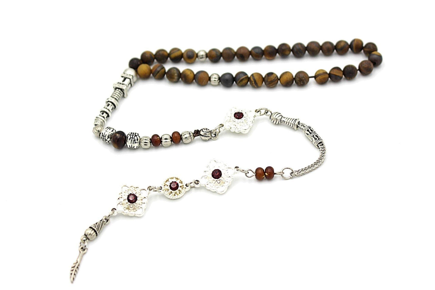 Tiger Eye Gemstone, Meditation & Prayer Beads by LRV UK899K