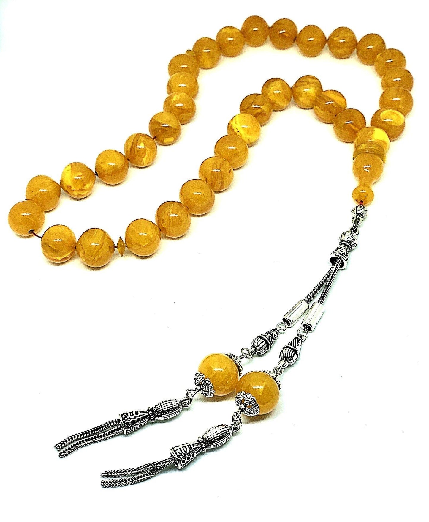 Amber Tone Prayer Beads by LRV