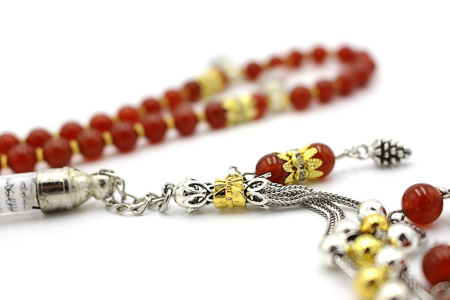 prayer beads gemstones silver jewellery luxury tesbih