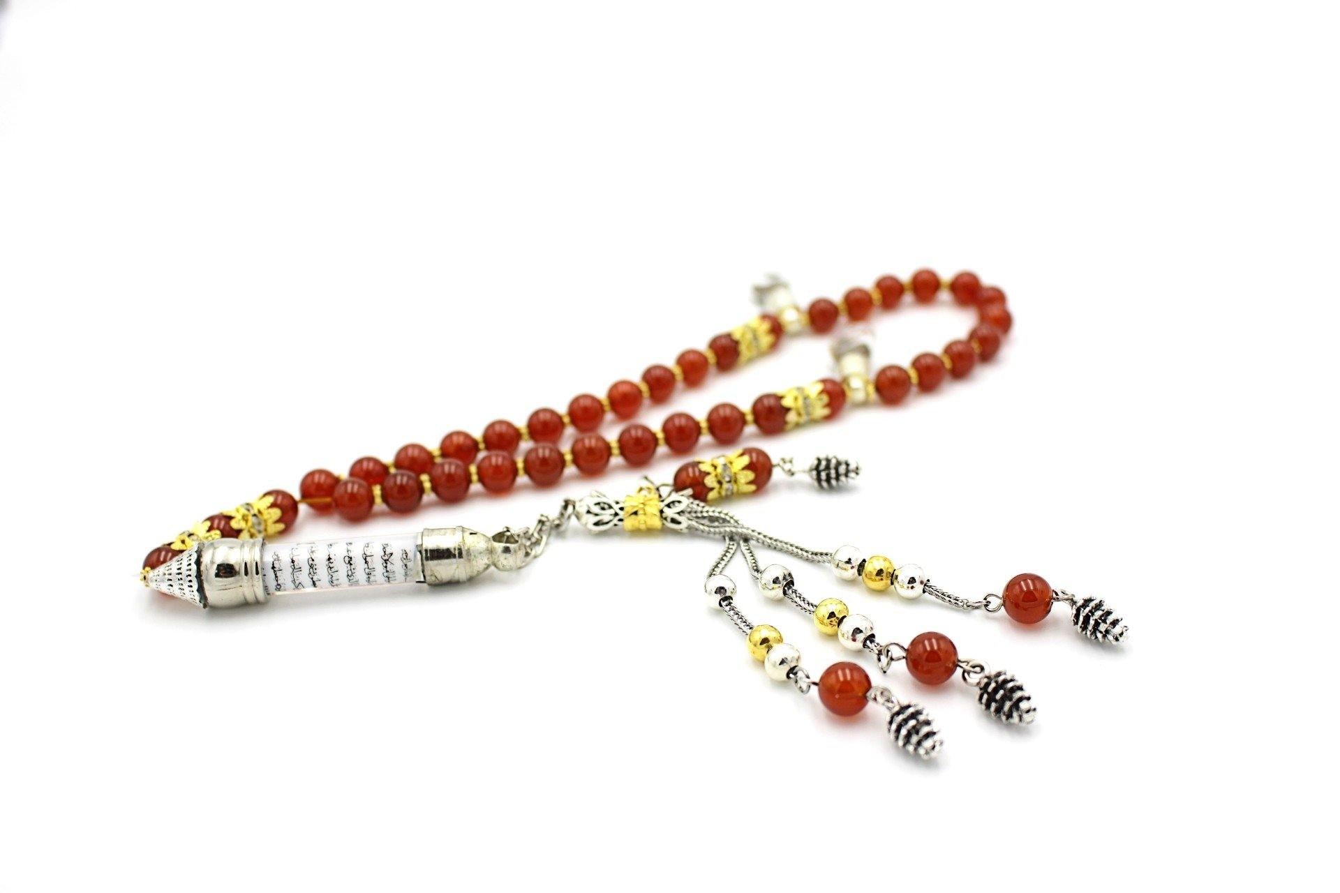prayer beads gemstones silver jewellery luxury tesbih