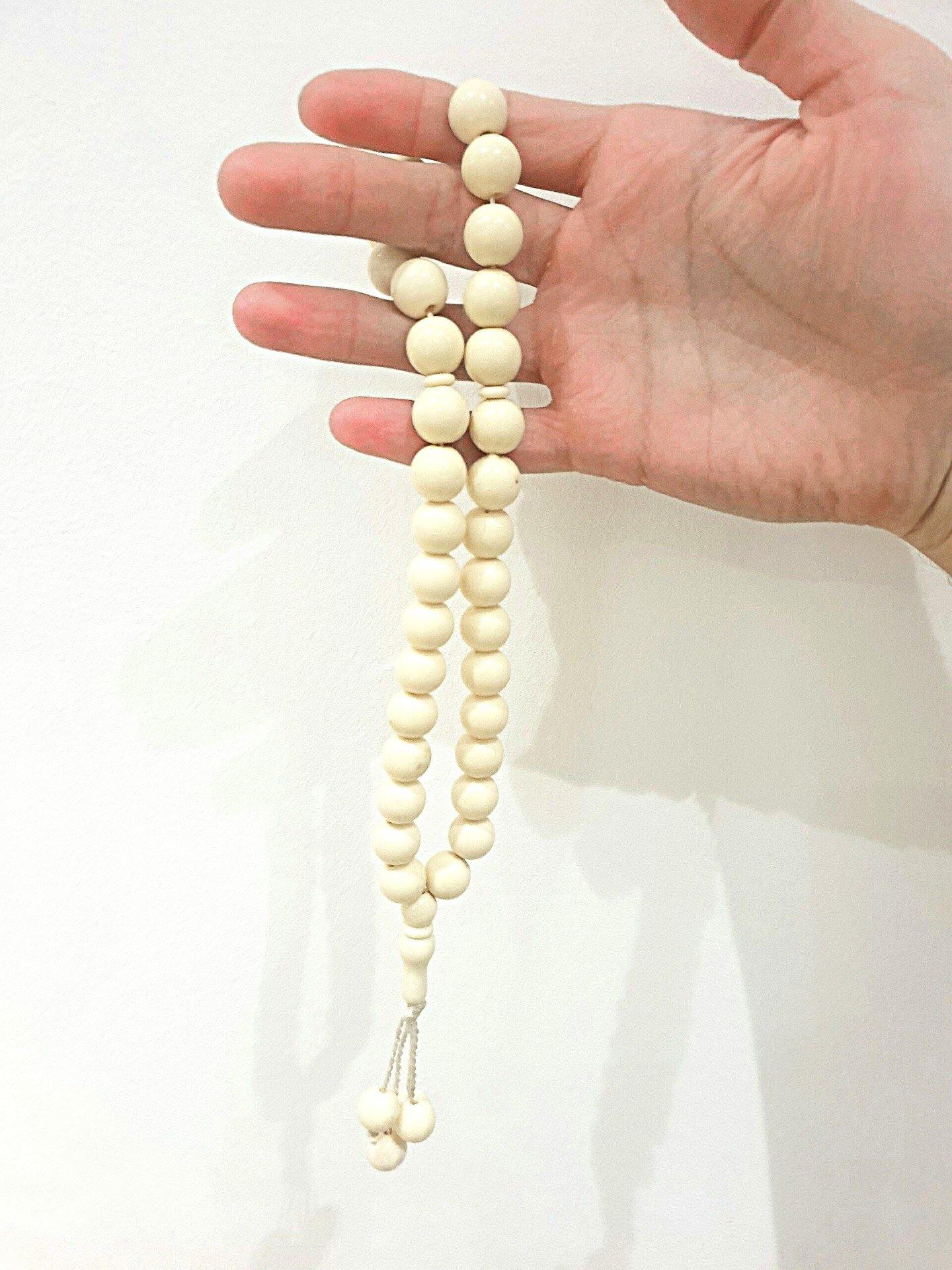 Large Camel Bone Prayer Bead, Tesbih, Misbaha UK935 - Luxury R Visible