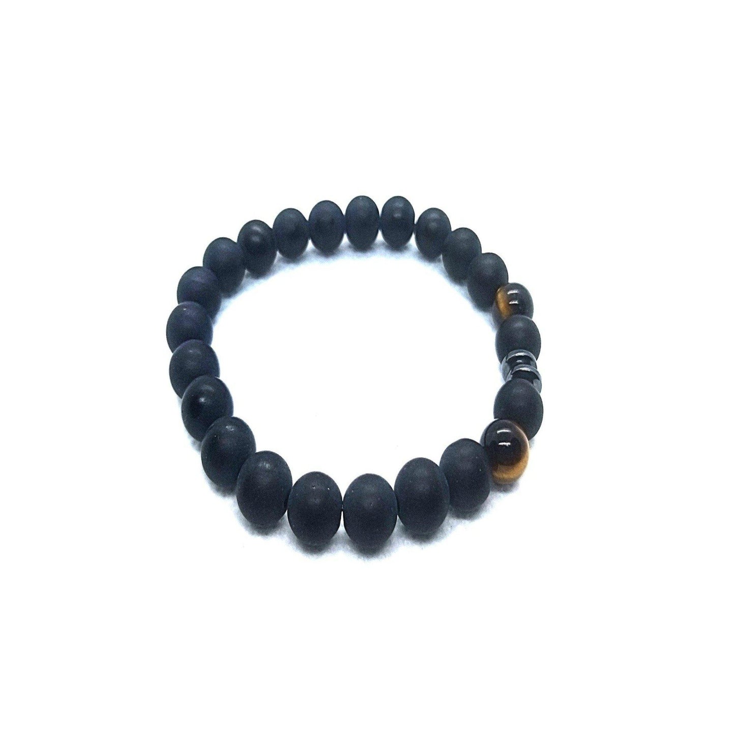 yoga gemstone bracelets onyx hematite